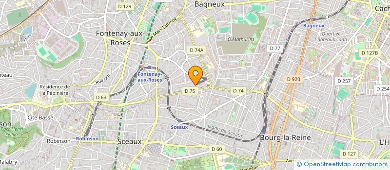 localisation de l'entreprise MONSIEUR AYOUB BREDA à FONTENAY-AUX-ROSES