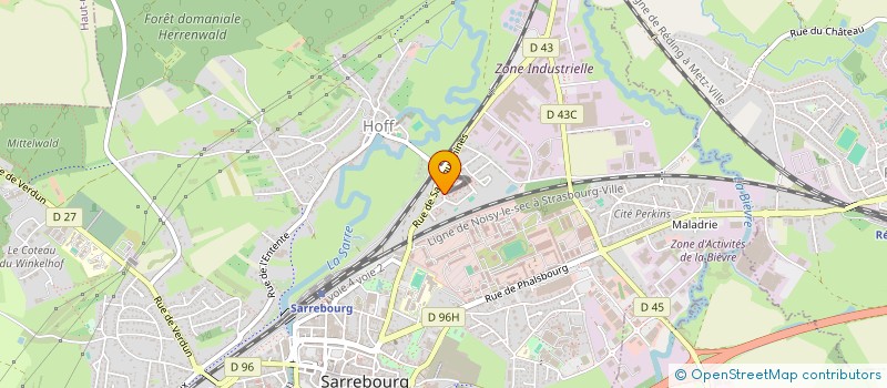 localisation de l'entreprise MONSIEUR AYOUB CHAHCHOUB  SARREBOURG