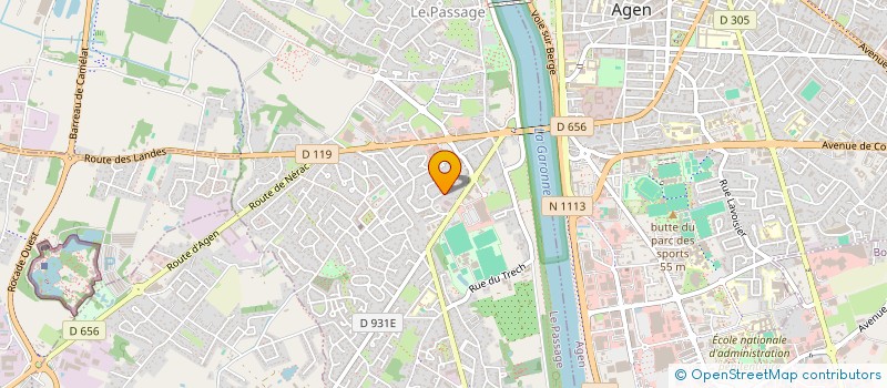 localisation de l'entreprise MONSIEUR AYOUB CHAROUH  LE PASSAGE