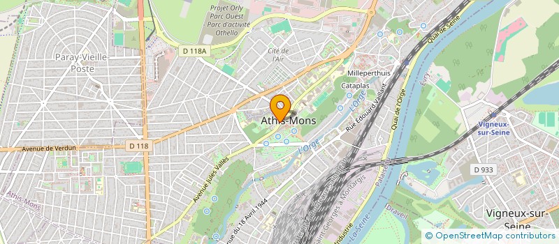 localisation de l'entreprise MONSIEUR AYOUB CHIRANI à ATHIS-MONS