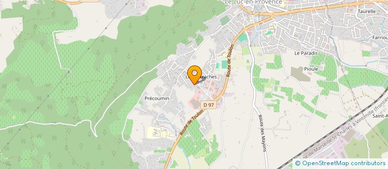 localisation de l'entreprise MONSIEUR AYOUB DERROUS  LE LUC