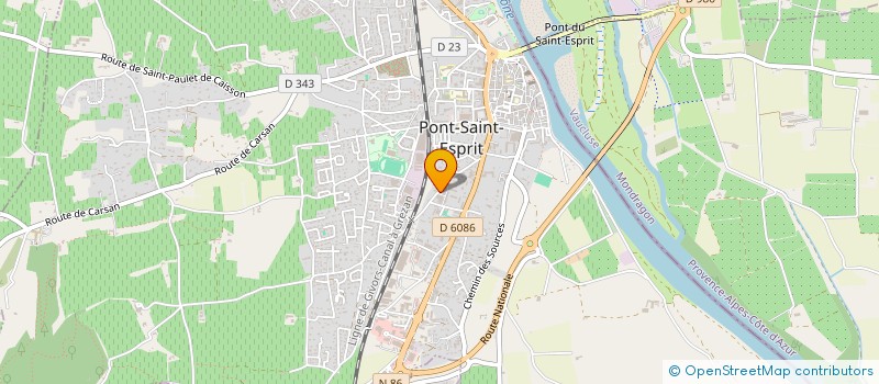 localisation de l'entreprise MONSIEUR AYOUB DJADOUDI  PONT-SAINT-ESPRIT