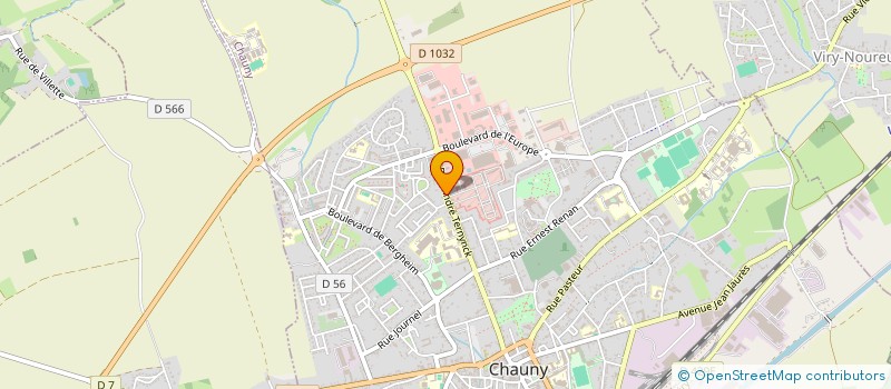 localisation de l'entreprise MONSIEUR AYOUB EL FATINI à CHAUNY