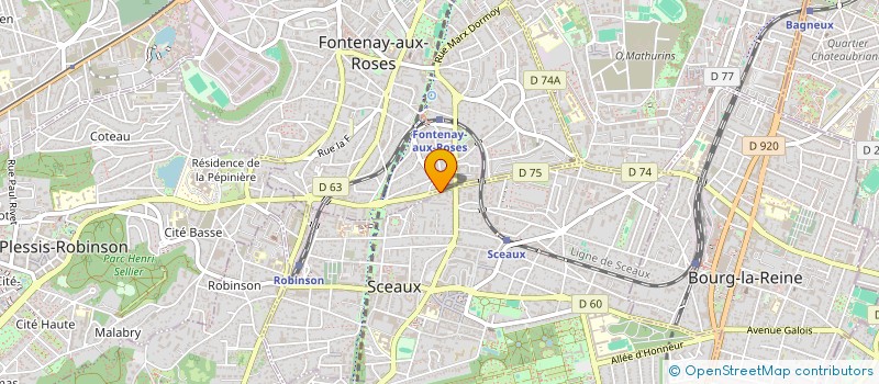 localisation de l'entreprise MONSIEUR AYOUB EL HANDA à SCEAUX