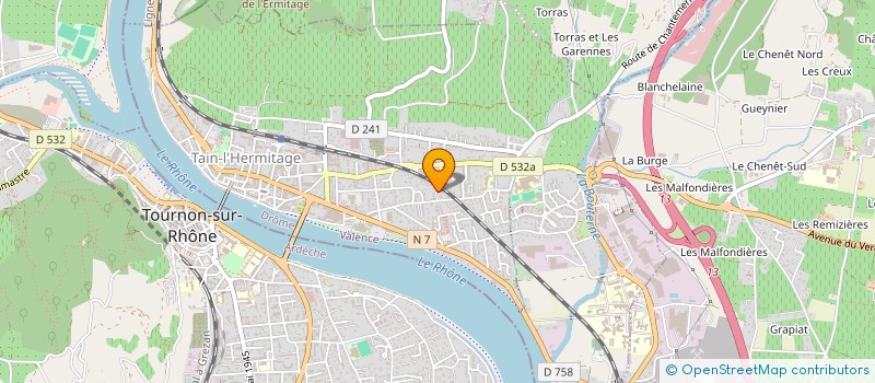 localisation de l'entreprise MONSIEUR AYOUB HAFSOUNI  TAIN-L'HERMITAGE