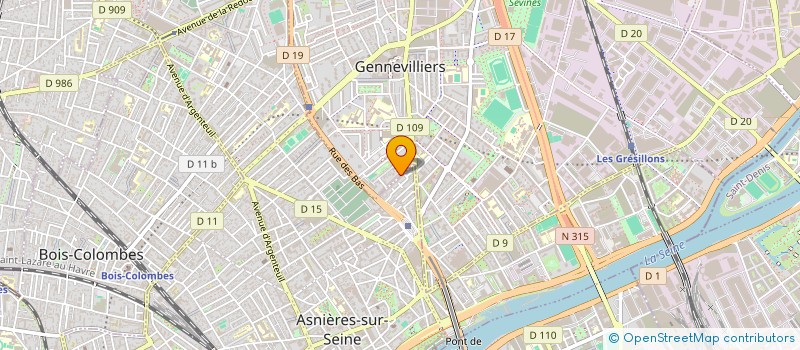 localisation de l'entreprise MONSIEUR AYOUB JAATETE à GENNEVILLIERS