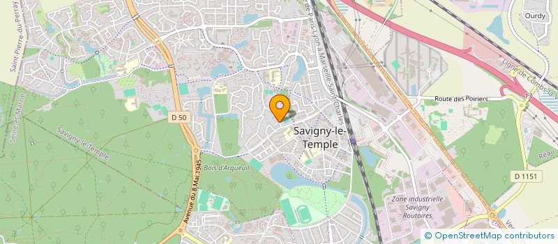 localisation de l'entreprise MONSIEUR AYOUB JAMEAU  SAVIGNY-LE-TEMPLE