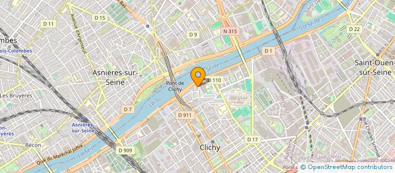 localisation de l'entreprise MONSIEUR AYOUB JEBBARI à CLICHY