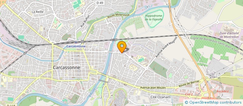 localisation de l'entreprise MONSIEUR AYOUB JOUHER  CARCASSONNE