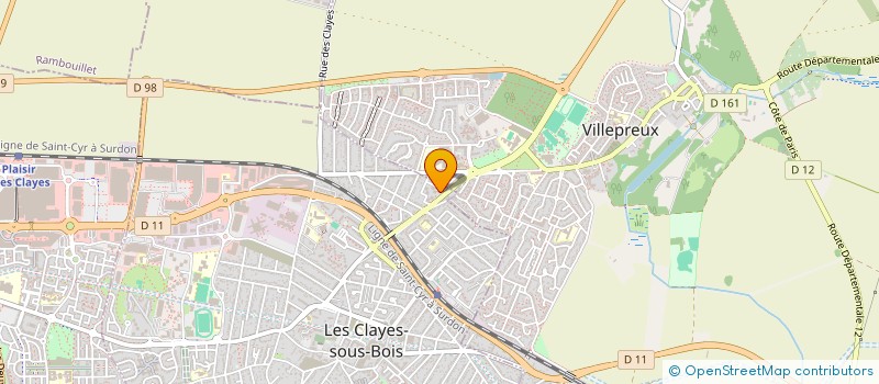 localisation de l'entreprise MONSIEUR AYOUB KAAOUAS  LES CLAYES-SOUS-BOIS