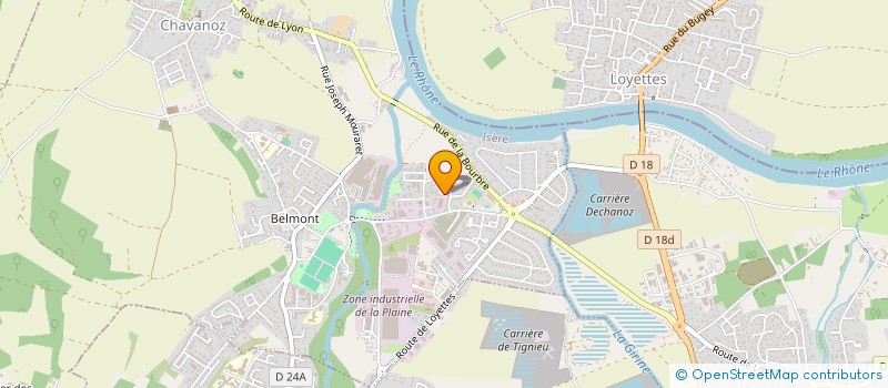 localisation de l'entreprise MONSIEUR AYOUB KHAZZAR  CHAVANOZ