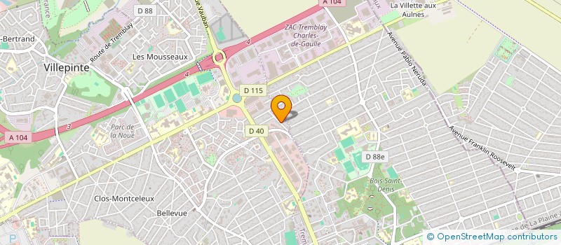localisation de l'entreprise MONSIEUR AYOUB LIMOUNI à VILLEPINTE