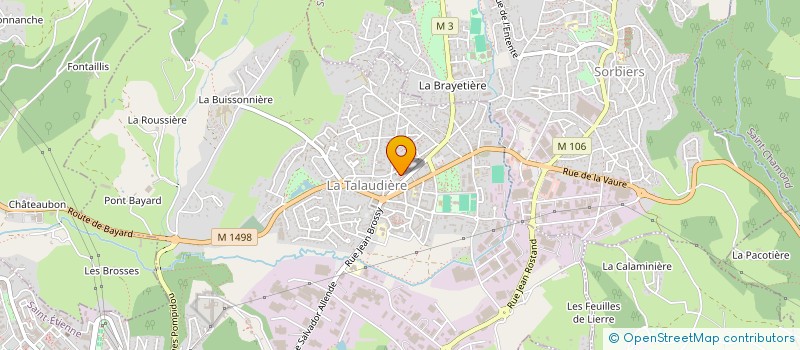 localisation de l'entreprise MONSIEUR AYOUB MALHAOUI  LA TALAUDIERE