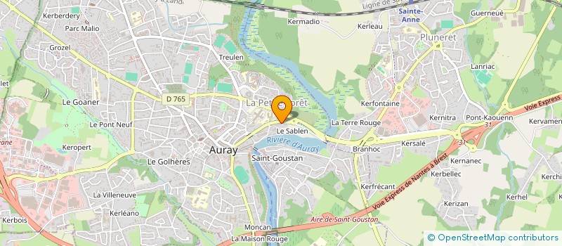 localisation de l'entreprise MONSIEUR AYOUB MAROUI à AURAY