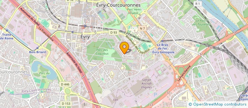 localisation de l'entreprise MONSIEUR AYOUB MENSOURI  EVRY-COURCOURONNES