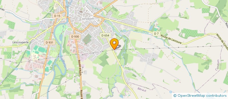 localisation de l'entreprise MONSIEUR AYOUB MHAND KOUSTIT  CONDOM