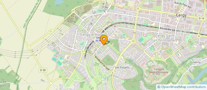 localisation de l'entreprise MONSIEUR AYOUB MOUKHCHANE  CERGY