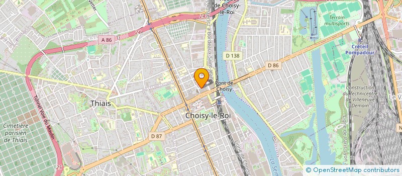 localisation de l'entreprise MONSIEUR AYOUB MSILINI  CHOISY-LE-ROI