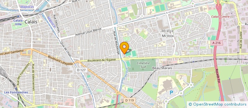 localisation de l'entreprise MONSIEUR AYOUB OSMANE  CALAIS