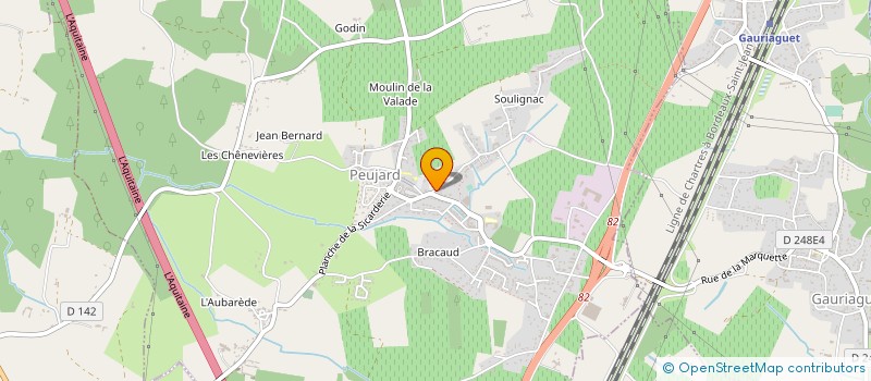 localisation de l'entreprise MONSIEUR AYOUB QCHIQACH  PEUJARD