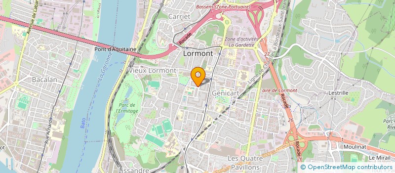 localisation de l'entreprise MONSIEUR AYOUB RAHMOUNE  LORMONT