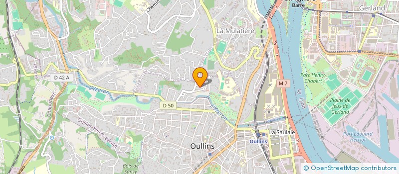 localisation de l'entreprise MONSIEUR AYOUB SEBAI  OULLINS-PIERRE-BENITE