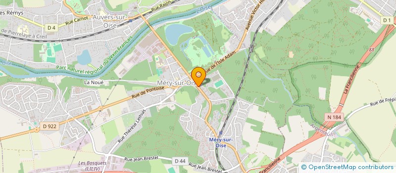 localisation de l'entreprise MONSIEUR AYOUB YAHYAOUI  MERY-SUR-OISE