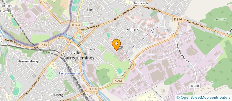 localisation de l'entreprise MONSIEUR AYOUB ZAROUAL BARAKAT  SARREGUEMINES