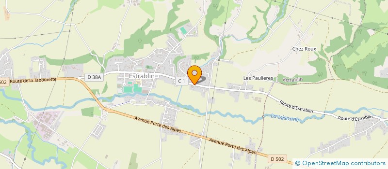 localisation de l'entreprise MONSIEUR AYOUB ZEGHINA  ESTRABLIN