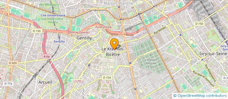 localisation de l'entreprise MONSIEUR AYOUB ZIYYAT  LE KREMLIN-BICETRE