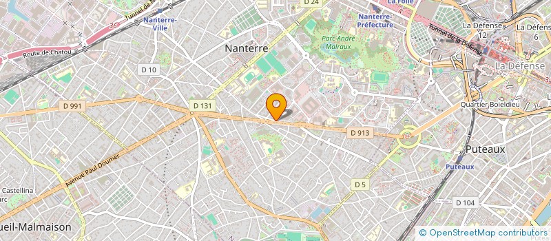 localisation de l'entreprise MONSIEUR AYOUBA AKOUROUMA  NANTERRE