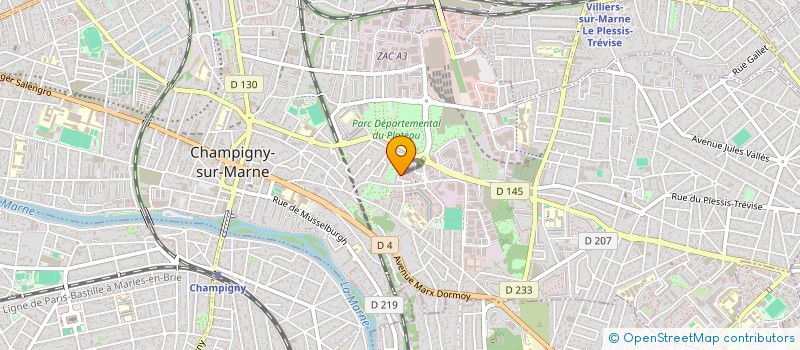 localisation de l'entreprise MONSIEUR AYRALD PETIT à CHAMPIGNY-SUR-MARNE