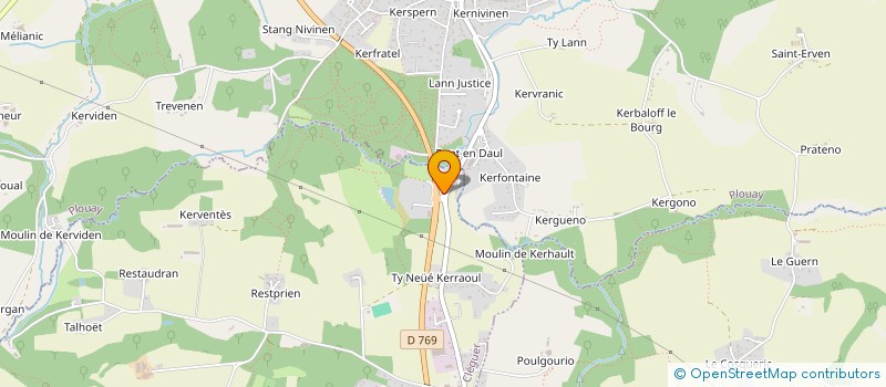 localisation de l'entreprise MONSIEUR AYRON LE FLOCH  CLEGUER