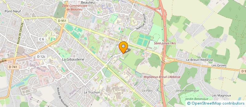 localisation de l'entreprise MONSIEUR AYRTON DA COSTA GANEM FILHO  POITIERS