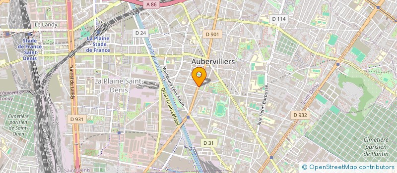 localisation de l'entreprise MONSIEUR AYRTON LEMOS  AUBERVILLIERS