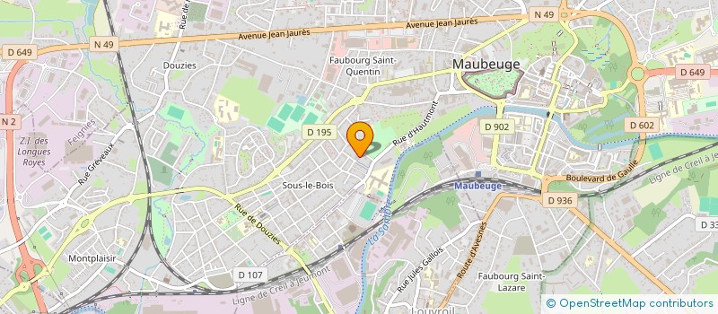 localisation de l'entreprise MONSIEUR AYUB EL YAAKOUBI  MAUBEUGE