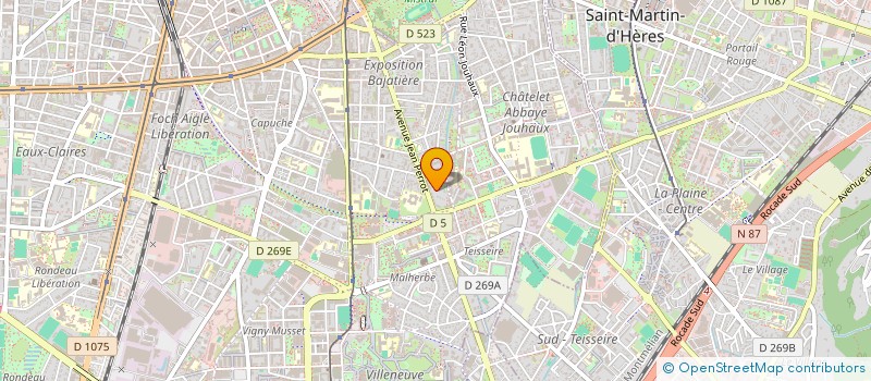 localisation de l'entreprise MONSIEUR AYYOUB GUERNINE à GRENOBLE