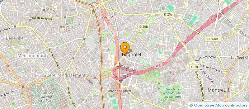 localisation de l'entreprise MONSIEUR AYYOUB LEBOUAZDA à BAGNOLET