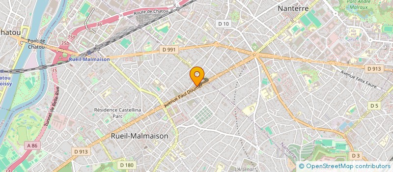 localisation de l'entreprise MONSIEUR AYYUB BELCHGUER  RUEIL-MALMAISON