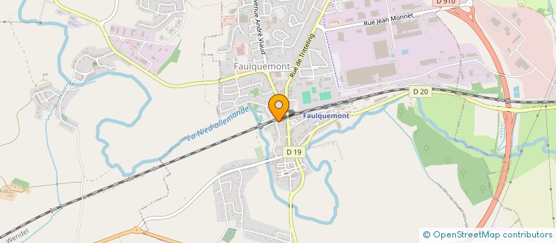 localisation de l'entreprise MONSIEUR AZAD KABAN  FAULQUEMONT