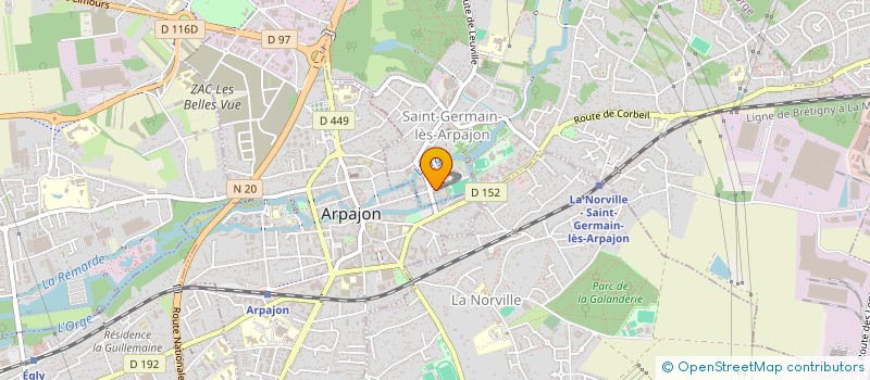 localisation de l'entreprise MONSIEUR AZADDINE OUASSOU à SAINT-GERMAIN-LES-ARPAJON