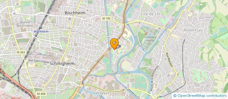 localisation de l'entreprise MONSIEUR AZADDINE OULHOU  SCHILTIGHEIM