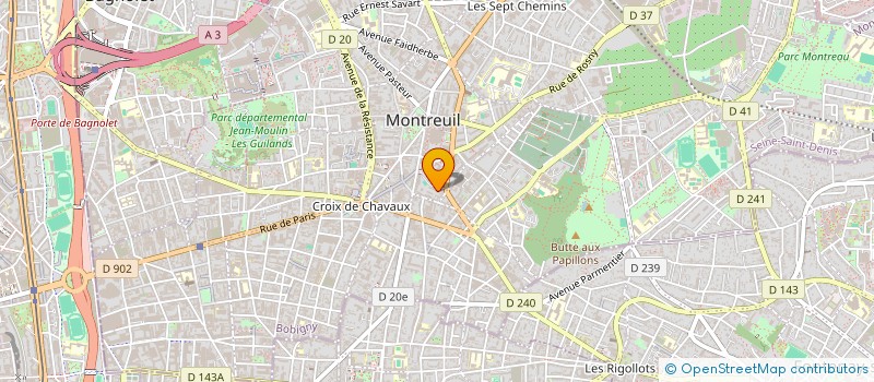 localisation de l'entreprise MONSIEUR AZADE MOHAMED à MONTREUIL