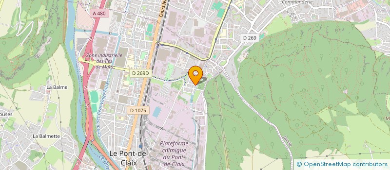 localisation de l'entreprise MONSIEUR AZAIZ BENHENNI  LE PONT-DE-CLAIX