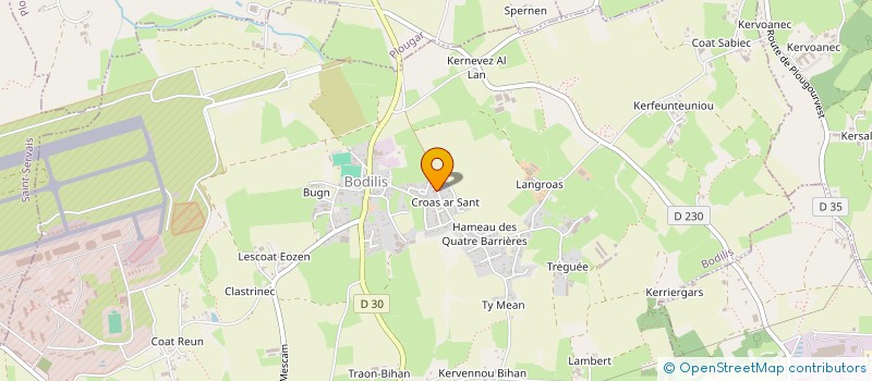 localisation de l'entreprise MONSIEUR AZAM RAQUINARD  BODILIS