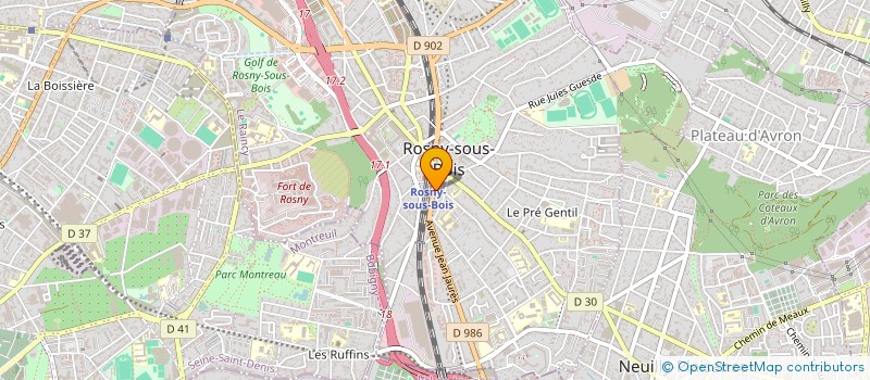 localisation de l'entreprise MONSIEUR AZAME BOUBERAZME à ROSNY-SOUS-BOIS