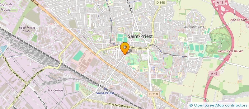 localisation de l'entreprise MONSIEUR AZAR AHMAD MASSIH  SAINT-PRIEST