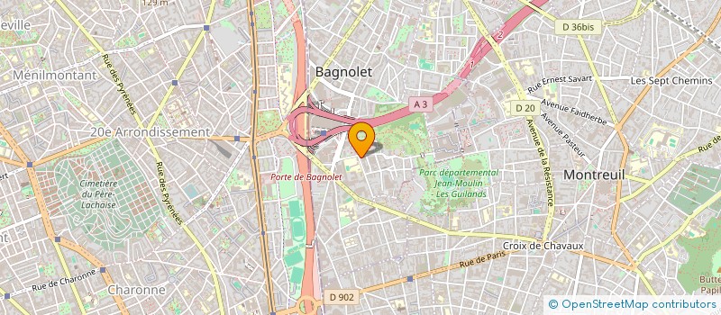 localisation de l'entreprise MONSIEUR AZAR BENJAMINE à BAGNOLET