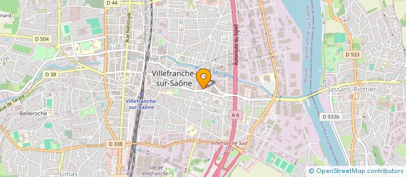 localisation de l'entreprise MONSIEUR AZDDINE BOURROUS  VILLEFRANCHE-SUR-SAONE