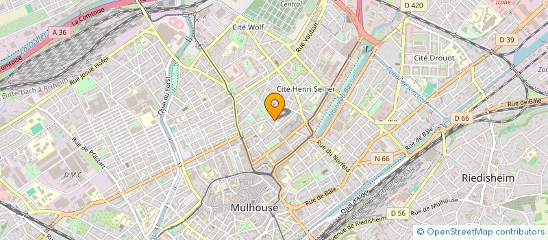 localisation de l'entreprise MONSIEUR AZDIN LAAFAR  MULHOUSE